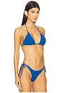 view 2 of 4 Ingrid Triangle Bikini Top in Lake