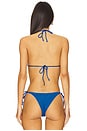 view 3 of 4 Ingrid Triangle Bikini Top in Lake