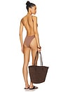view 3 of 4 Everly One Piece Swimsuit in Cocoa Butter Lurex