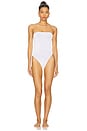 view 1 of 4 Fane One Piece Swimsuit in White Leopard Two Tone