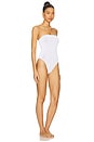 view 2 of 4 Fane One Piece Swimsuit in White Leopard Two Tone