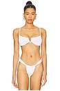 view 1 of 4 TOP BIKINI NORA in White Leopard Two Tone