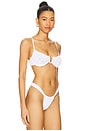 view 2 of 4 TOP BIKINI NORA in White Leopard Two Tone