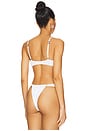 view 3 of 4 TOP BIKINI NORA in White Leopard Two Tone