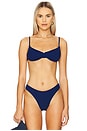 view 1 of 4 Gracie Balconette Bikini Top in Midnight Shimmer
