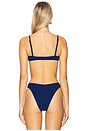 view 3 of 4 Gracie Balconette Bikini Top in Midnight Shimmer