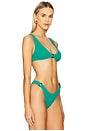 view 2 of 5 Ring Scout Crop Bikini Top in Aquatic Recycled