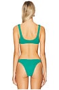 view 3 of 5 Ring Scout Crop Bikini Top in Aquatic Recycled