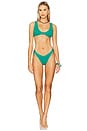 view 4 of 5 Ring Scout Crop Bikini Top in Aquatic Recycled