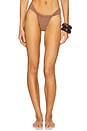 view 1 of 5 Georgia Brief Bikini Bottom in Cocoa Butter Lurex