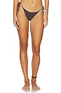 view 2 of 5 Anali Side Tie Bikini Bottom in Espresso & Cala