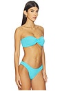 view 3 of 5 Ora Bandeau Bikini Top in Espresso & Cala