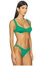 view 2 of 5 TOP DE BIQUÍNI BALCONETTE LEVI in Emerald Shimmer