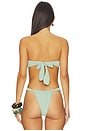 view 3 of 5 Blake Bandeau Bikini Top in Ice Blue Lurez
