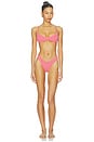 view 4 of 4 BAS DE MAILLOT DE BAIN CHRISTY in Coral Pink Recycled