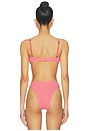 view 3 of 4 TOP BIKINI GRACIE in Coral Pink Recycled
