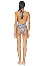 view 4 of 5 Andrea Reversible One Piece in Coconut Zebra & Black Bare