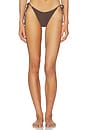 view 1 of 6 Beaded Vista Tie Side Bikini Bottom in Walnut