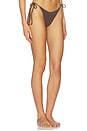 view 2 of 6 Beaded Vista Tie Side Bikini Bottom in Walnut