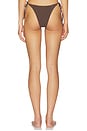 view 3 of 6 Beaded Vista Tie Side Bikini Bottom in Walnut