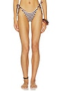 view 1 of 5 BRAGUITA BIKINI BEADED VISTA in Sable Dot Stripe