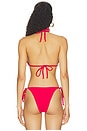 view 3 of 4 Isla Triangle Bikini Top in Chilli