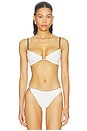 view 2 of 5 HAUT DE MAILLOT DE BAIN RÉVERSIBLE CARLY in Indigo & Coconut Bare