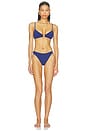 view 5 of 5 HAUT DE MAILLOT DE BAIN RÉVERSIBLE CARLY in Indigo & Coconut Bare