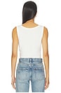 view 3 of 4 Oasis Crop Tank in White