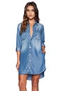 view 1 of 5 Dress in Over The Rain Blue
