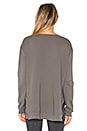 view 3 of 4 Boxy Asymmetrical Sweatshirt in Iron Grey