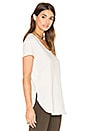 view 2 of 4 Short Sleeve Curve Hem Tee in Oatmeal