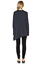 view 3 of 3 Long Sleeve Asymmetrical Top in Navy