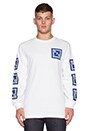 view 1 of 3 BXR Flag L/S Tee in White