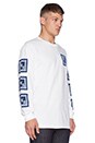 view 2 of 3 BXR Flag L/S Tee in White