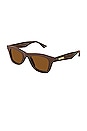 view 2 of 3 Square Sunglasses in Brown