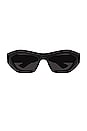 view 1 of 3 LUNETTES DE SOLEIL TRIANGLE ACETATE in Black