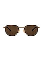 view 1 of 3 Split Panthos Sunglasses in Gold