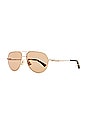 view 2 of 3 Pilot Sunglasses in Rose Gold