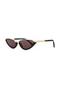 view 2 of 3 Cat Eye Sunglasses in Black & Grey