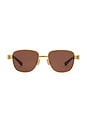view 1 of 3 Bolt Sunglasses in Gold &Brown