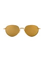 view 1 of 3 Round Sunglasses in Gold