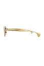 view 3 of 3 Round Sunglasses in Gold