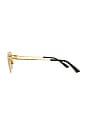 view 3 of 3 Split Sunglasses in Gold & Brown
