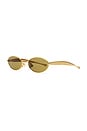 view 2 of 3 Sardine Sunglasses in Gold & Green