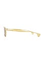 view 3 of 3 Fin Sunglasses in Gold & Brown