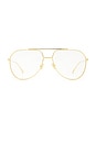 view 1 of 3 LUNETTES in Gold & Transparent