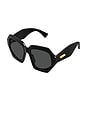 view 2 of 2 LUNETTES DE SOLEIL NAVIGATOR in Gold Brown