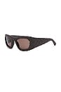view 2 of 3 Intrecciato Sunglasses in Brown