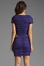 view 4 of 5 Blake Short Sleeve Cut Out Dress in Dark Purple